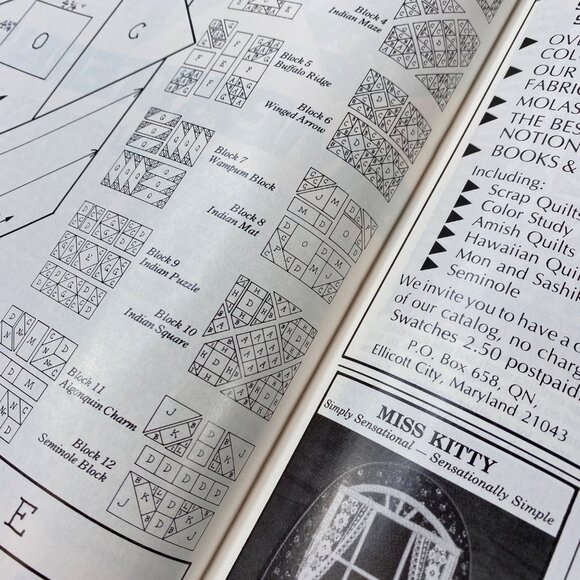 Quilters Newsletter Magazine September 1986 Issue 185 Patterns and Tip Articles - Picture 5 of 7